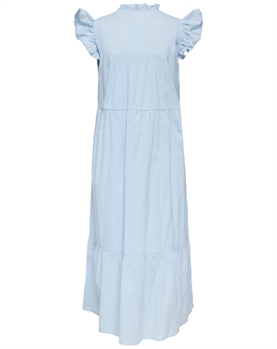 Only - ONLTea-Idris Frill Tape Kjole - Dream Blue